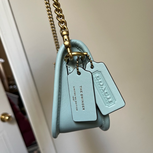 Coach Swinger 20 in Light Blue NWOT - Picture 4 of 7
